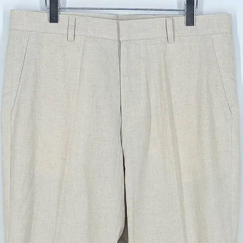EVERICK 남성 일자핏 슬랙스 팬츠 오트밀 (HU33255) 4