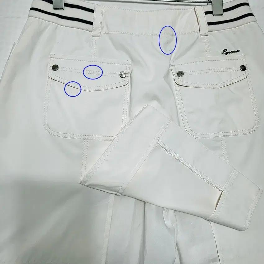 레노마 여성 뒷트임 미니 치마바지 아이보리 (HU33172) 11