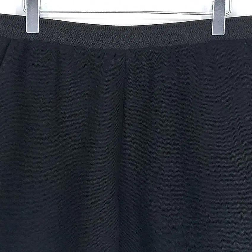 마쥬 여성 허리밴딩 가로잔줄 미니팬츠 블랙38 (HU33166) 4