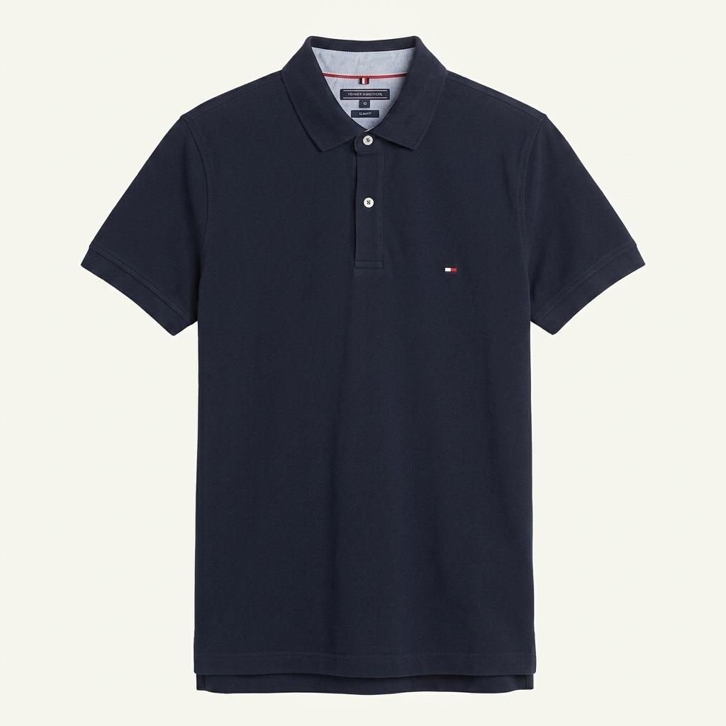 타미힐피거 여성 피케이 카라반팔티 네이비S (HU33100) 1