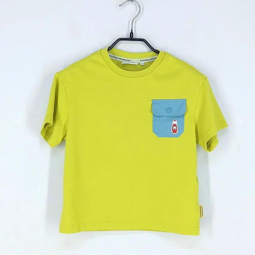 내셔널지오그래픽 아동 원포켓 반팔티 라임110 (HU33085) 2