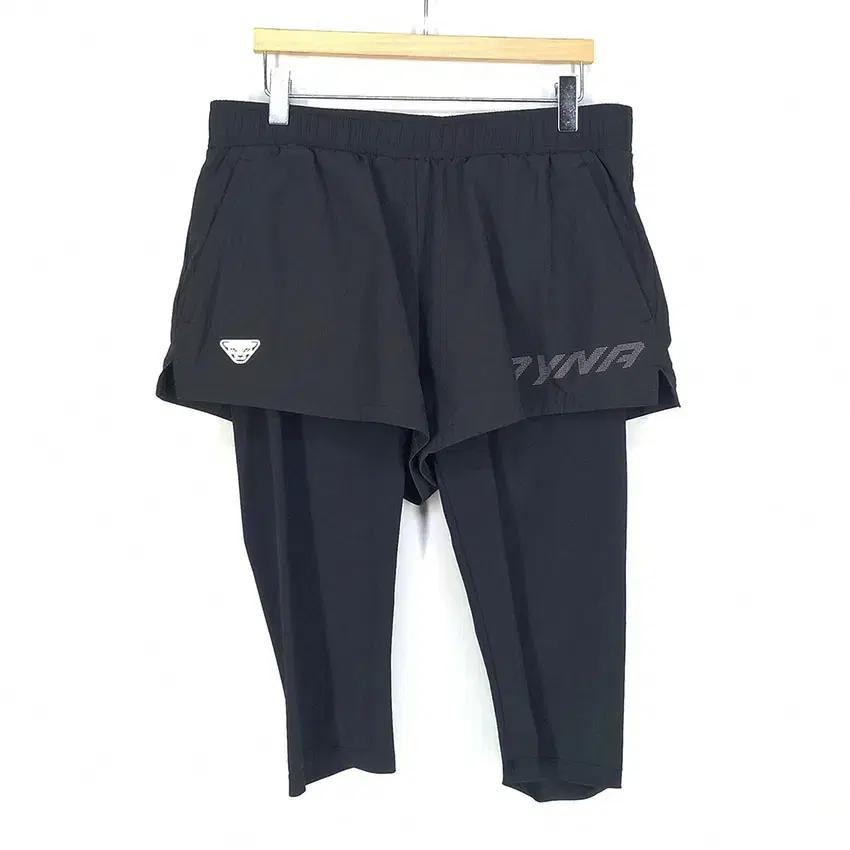 다이나핏 여성 이중 미니팬츠 레깅스 블랙L (HU33078) 2