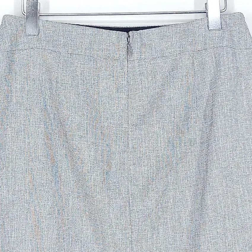 숲 여성 앞트임 폴리 H라인 스커트 그레이 (HU33076) 6