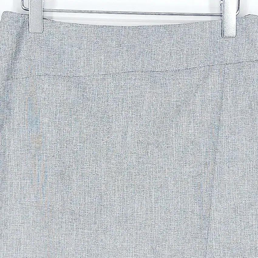 숲 여성 앞트임 폴리 H라인 스커트 그레이 (HU33076) 4