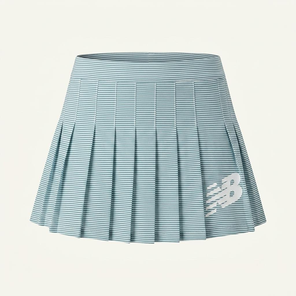 뉴발란스 아동 뒷밴딩 스트라이프 치마바지 블루110 (HU33065) 1