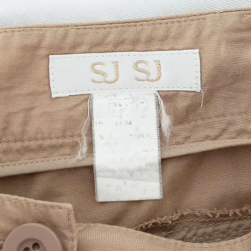 SJSJ 여성 핀턱 세미배기핏 팬츠 베이지 (HU33013) 7