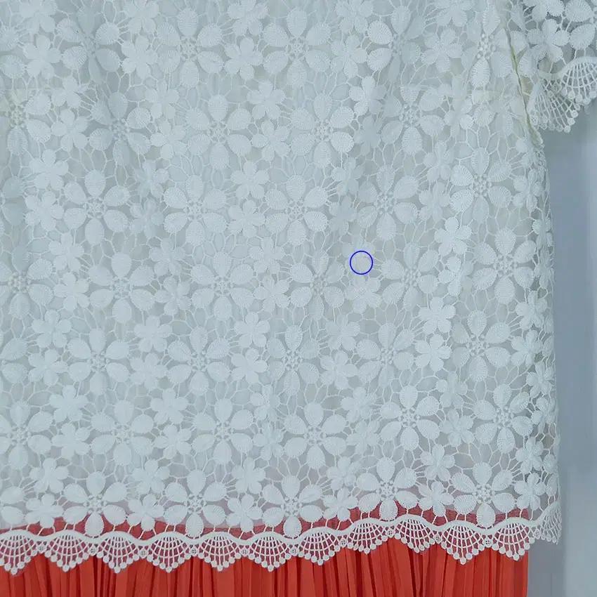 올리브데올리브 배색 레이스 미니원피스 아이보리 (HU32974) 9
