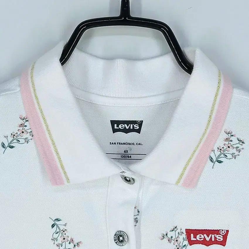 리바이스 아동 플라워 카라반팔원피스 화이트130 (HU32955) 7