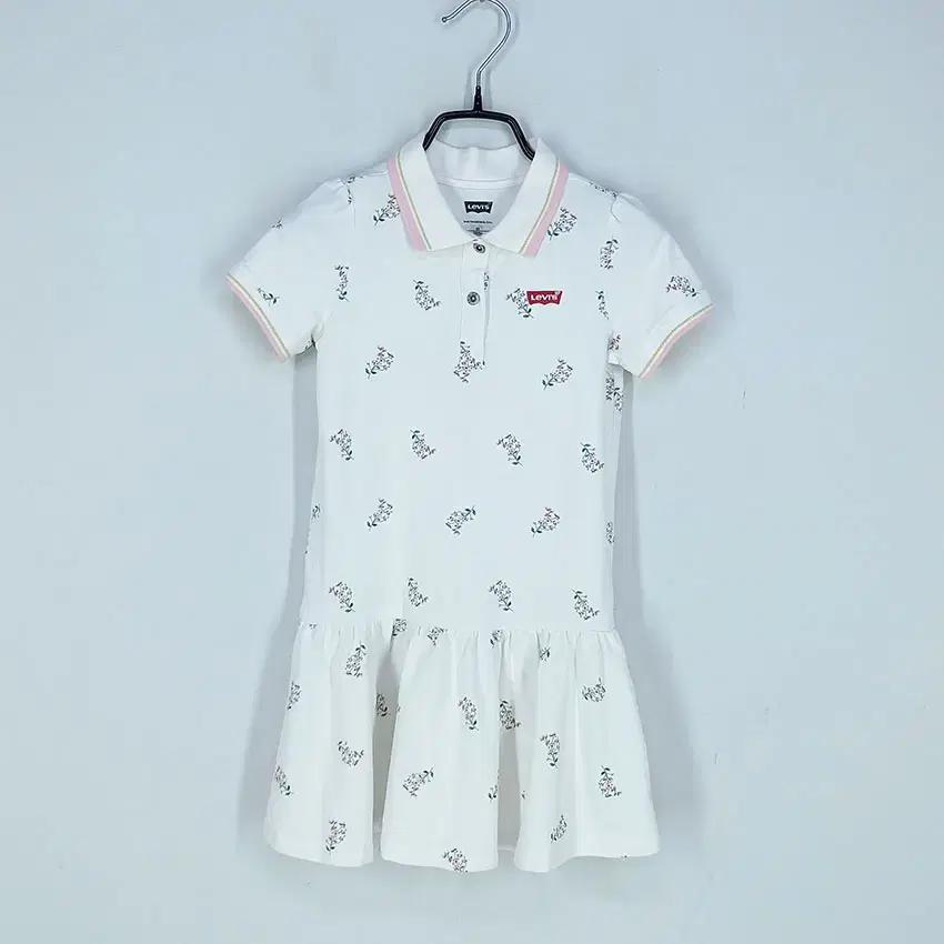 리바이스 아동 플라워 카라반팔원피스 화이트130 (HU32955) 2