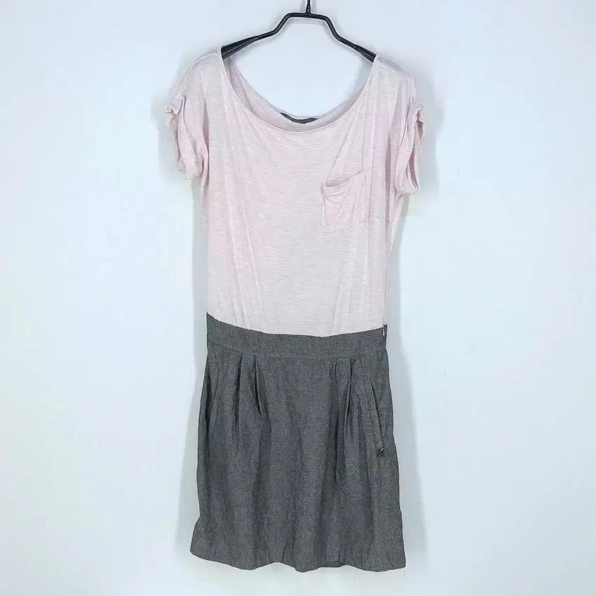 아르마니익스체인지 여 배색 미니원피스 핑크 (HU32936) 2