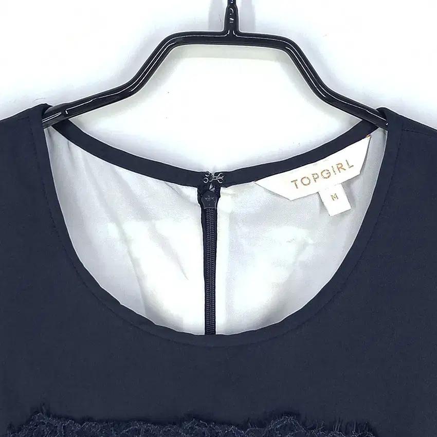 탑걸 여성 레이스 플라워 민소매원피스 네이비 (HU32935) 7
