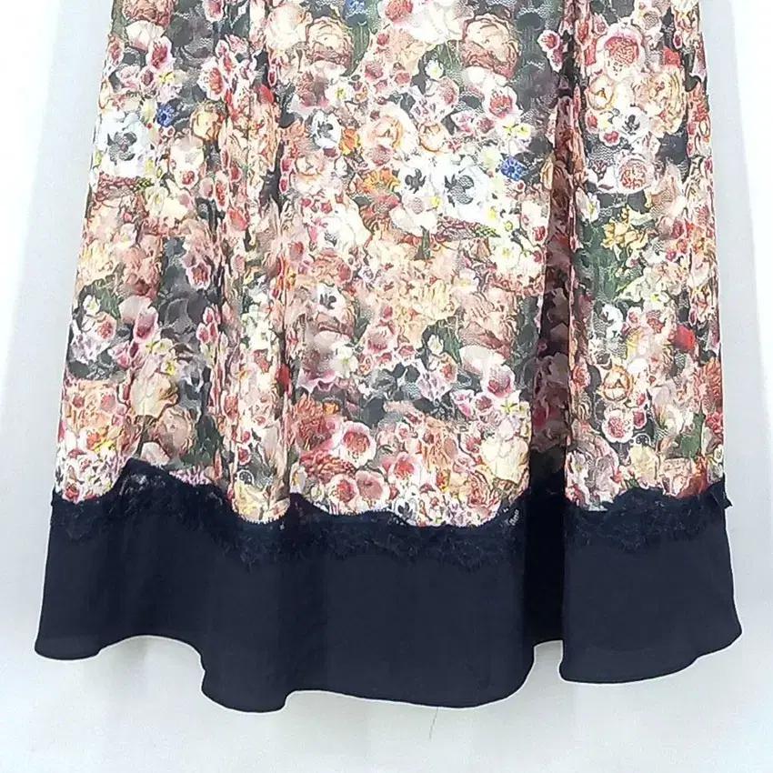 탑걸 여성 레이스 플라워 민소매원피스 네이비 (HU32935) 5