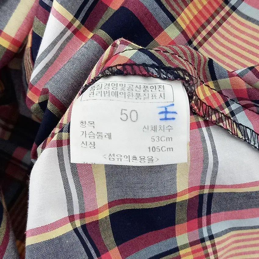 빈폴 아동 프릴 체크 민소매원피스 화이트50 (HU32912) 8