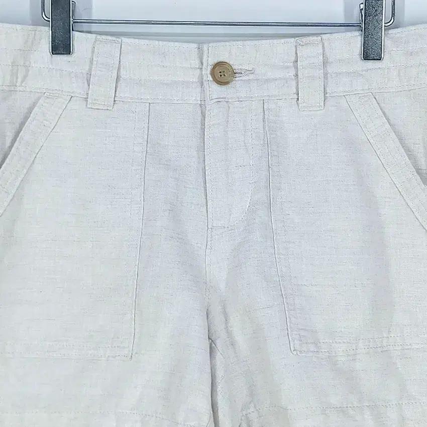 바나나리퍼블릭 여 린넨 여름 미니팬츠 오트밀 (HU32871) 4