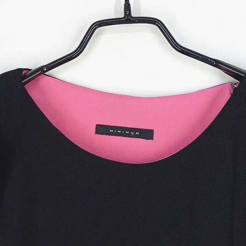 미니멈 여 백좌측지퍼 민소매 미니원피스 블랙85 (HU32851) 7