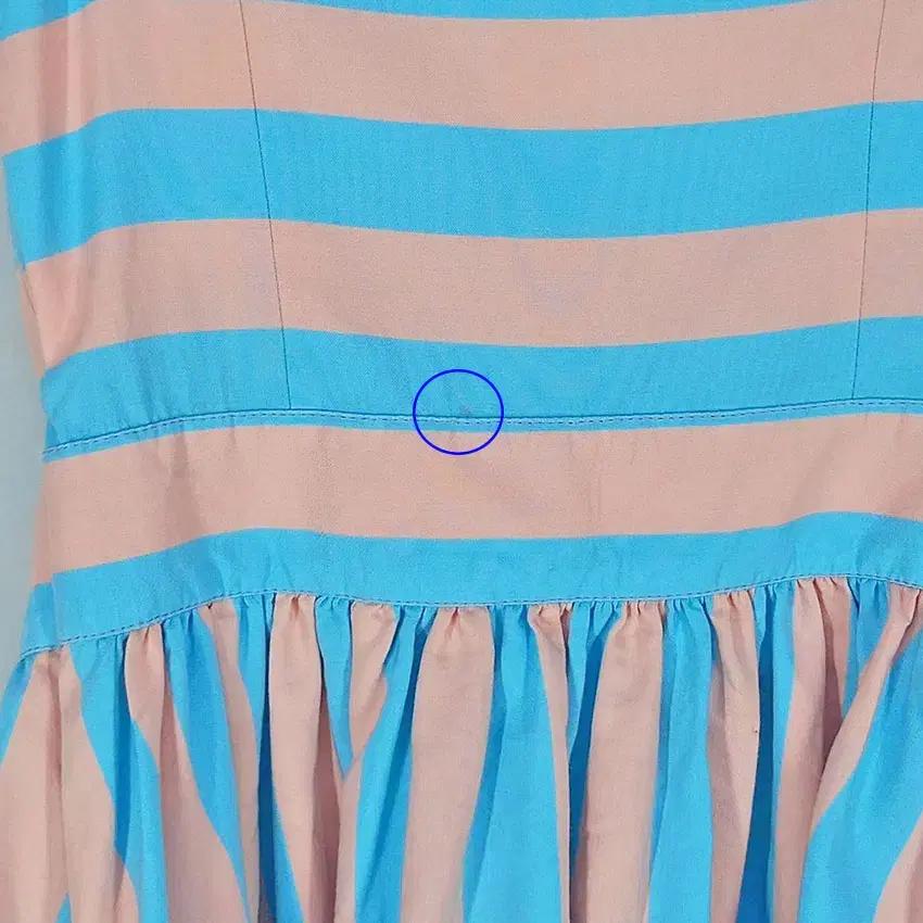 러브모스키노 끈장식 스트라이프 튜브원피스 스카이 (HU32848) 9