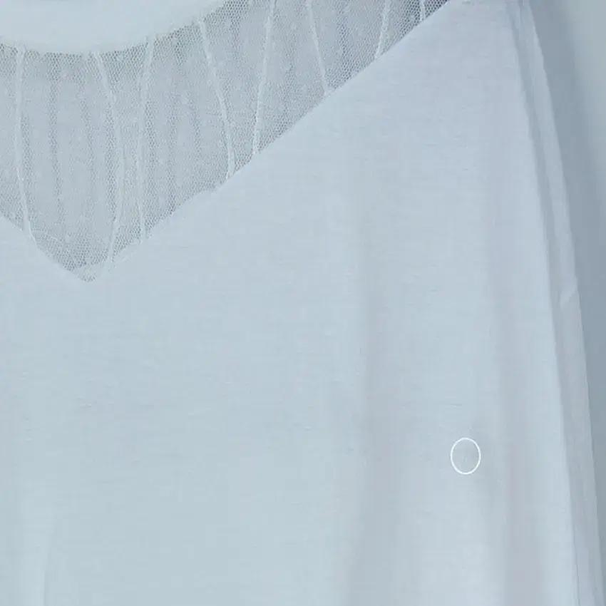 블랙프라이데이 여 상단시스루 코튼 반팔탑 화이트F (HU22814) 9