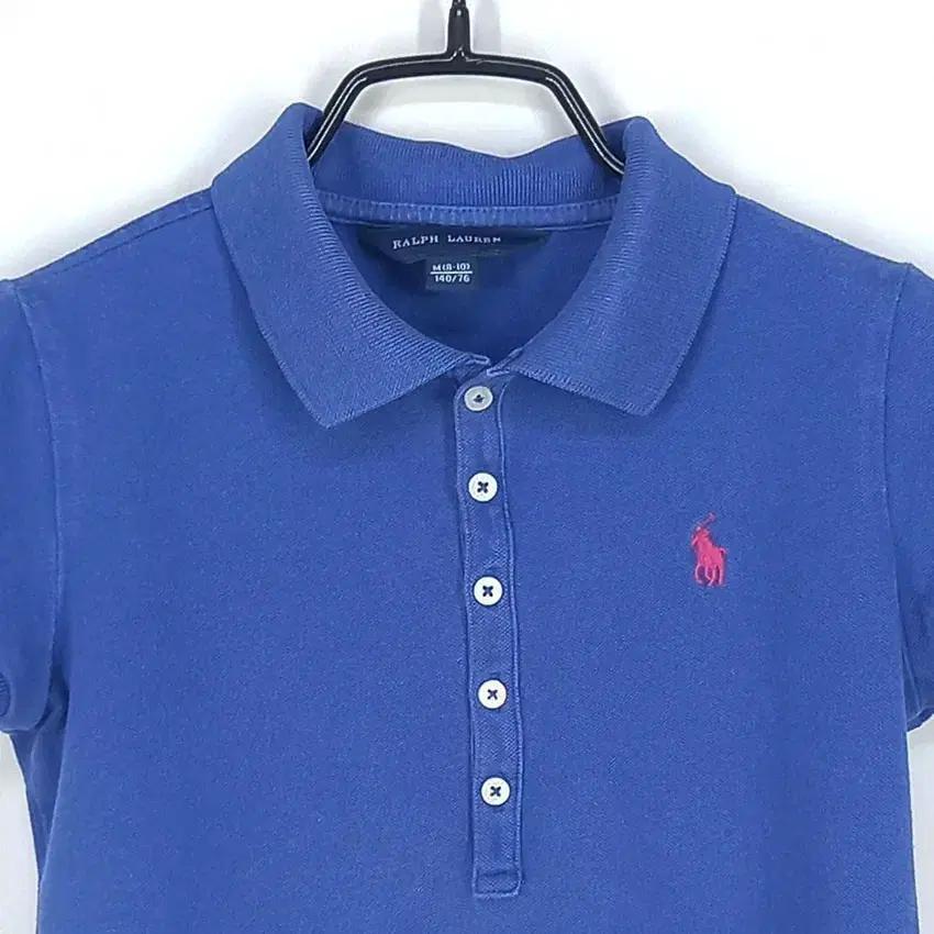 랄프로렌 아동 솔리드 카라반팔티 블루140(HU3267) 4