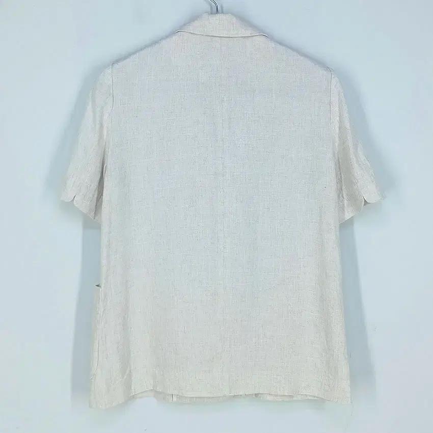 미쏘 여 더블버튼 마혼방 반팔자켓 오트밀S (HU32654) 3