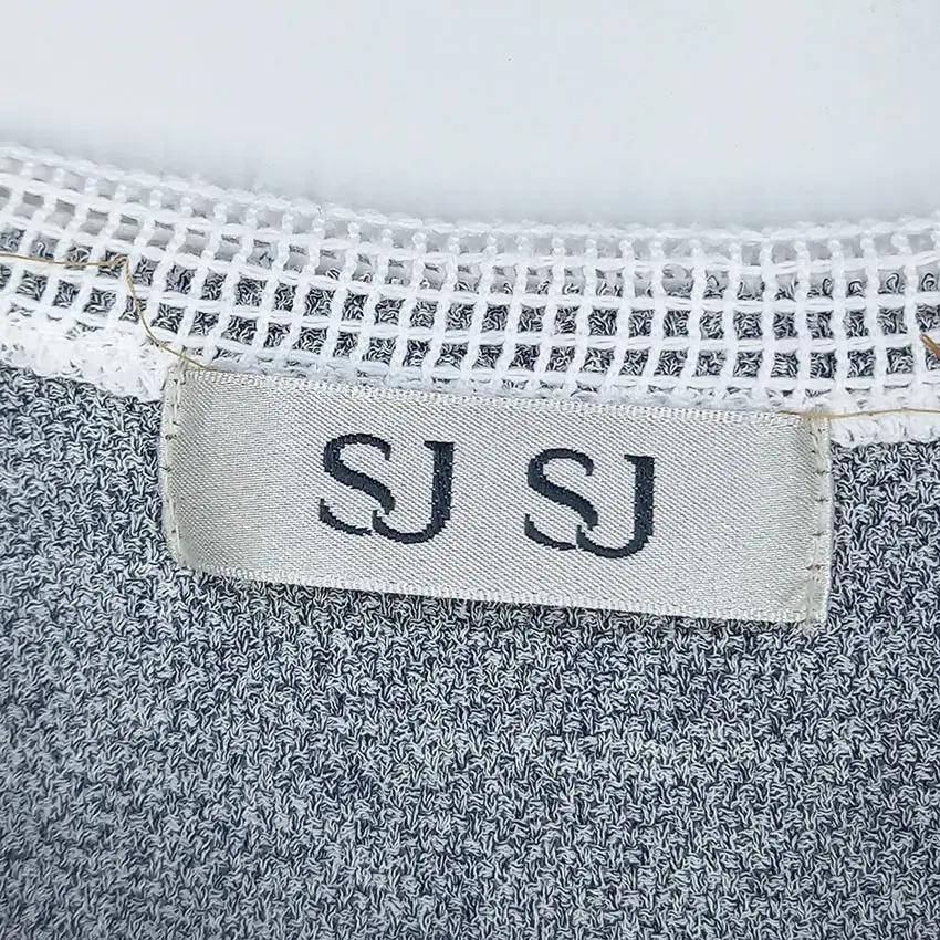 SJSJ  스팽글 수술 썸머 민소매 롱티셔츠 그레이90 (HU16542) 8