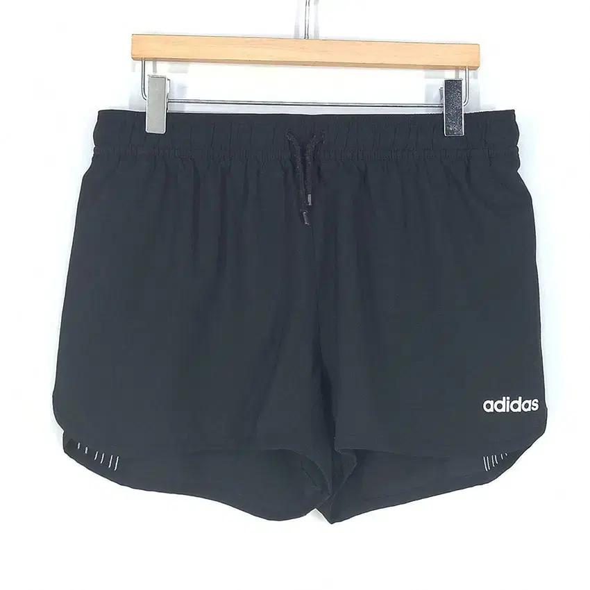 아디다스 여성 로고프린팅 미니 밴딩팬츠 블랙 (HU32596) 2