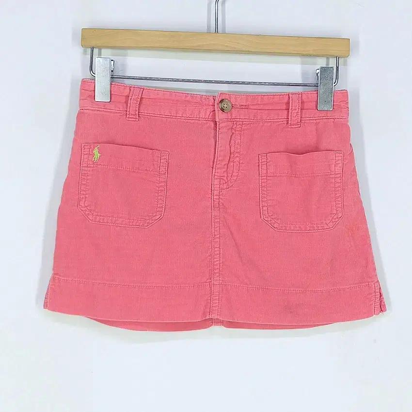 랄프로렌 아동 골덴 포켓 춘추용 치마바지 핑크6X (HU32592) 2