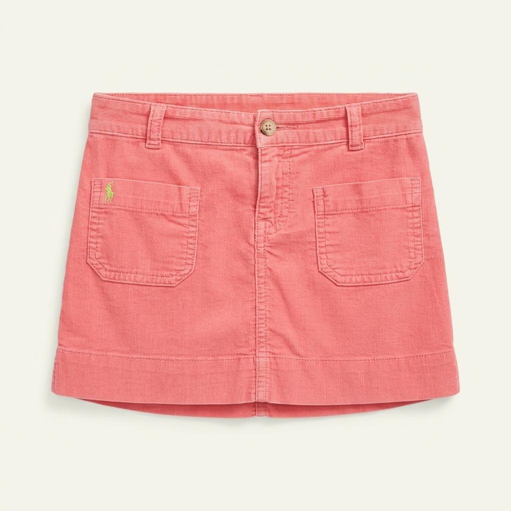 랄프로렌 아동 골덴 포켓 춘추용 치마바지 핑크6X (HU32592) 1