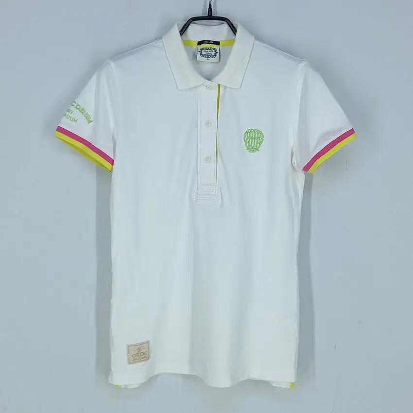 빈폴 여성 슬림핏 카라반팔티 크림 (HU32557) 2