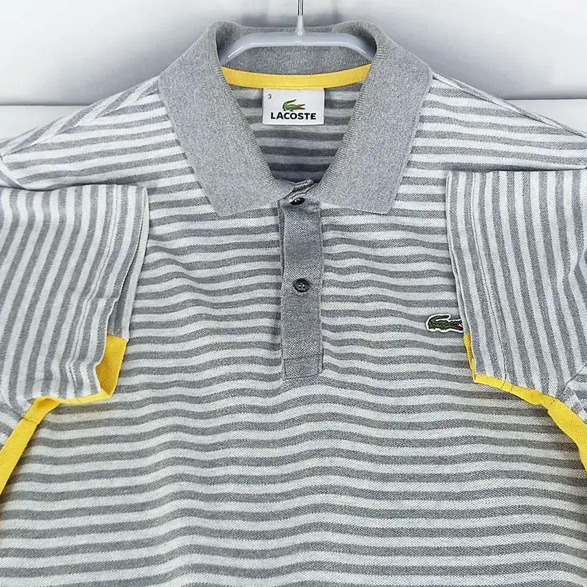 라코스테 여성 스트라이프 카라반팔티 그레이 (HU32550) 6
