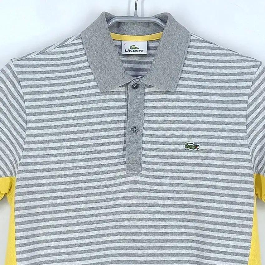라코스테 여성 스트라이프 카라반팔티 그레이 (HU32550) 4