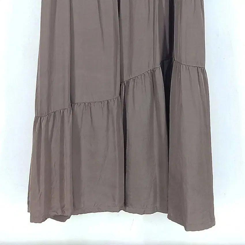 메긴 여 새틴 민소매 미니원피스 브라운85 (HU32505) 5