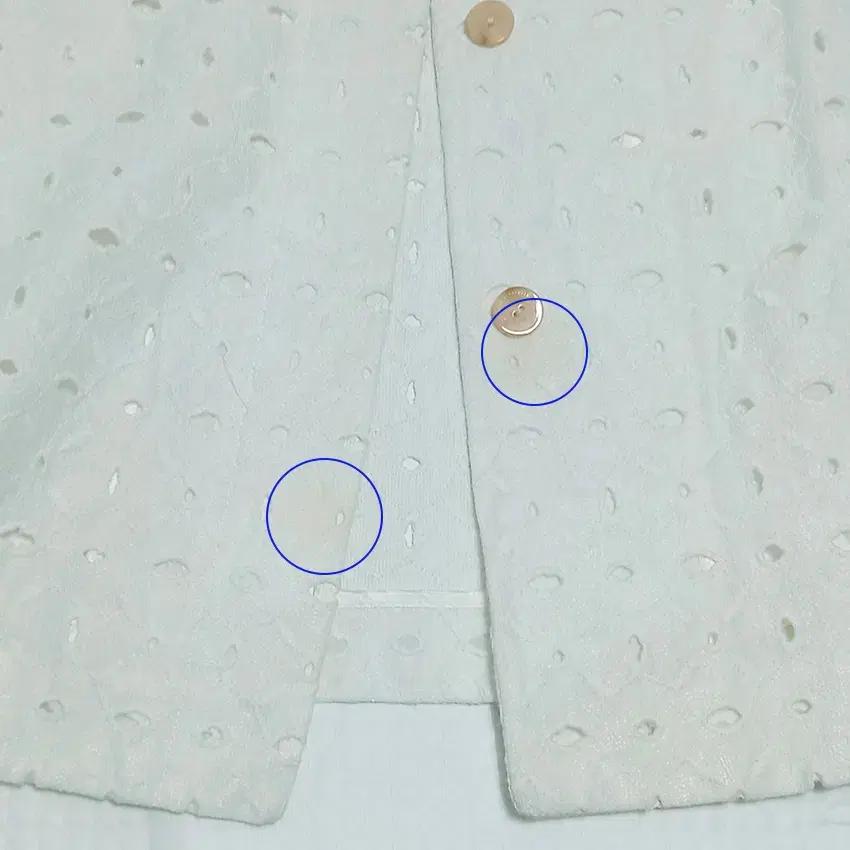 기비 여성 면혼방 펀칭 히든버튼 자켓 아이보리82 (HU32497) 10