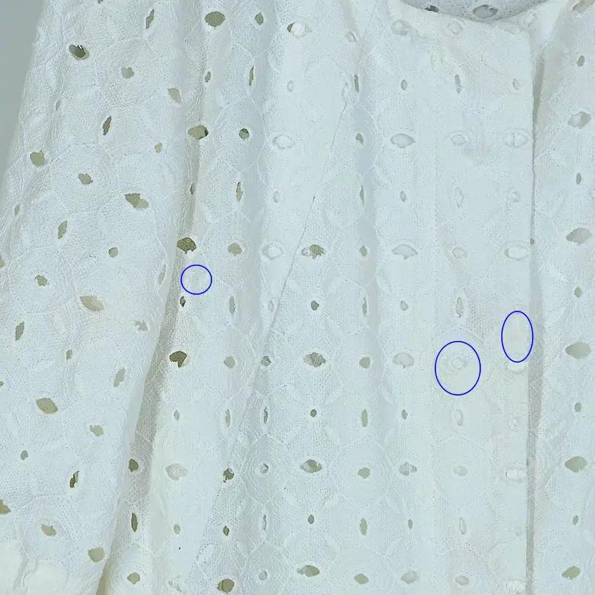 기비 여성 면혼방 펀칭 히든버튼 자켓 아이보리82 (HU32497) 9