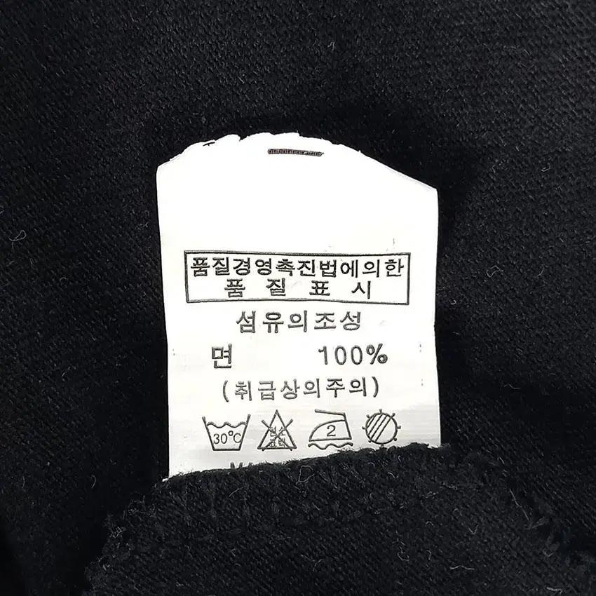 동신사 남 빅프린팅 코튼 라운드넥 반팔탑 블랙F (HU23288) 8