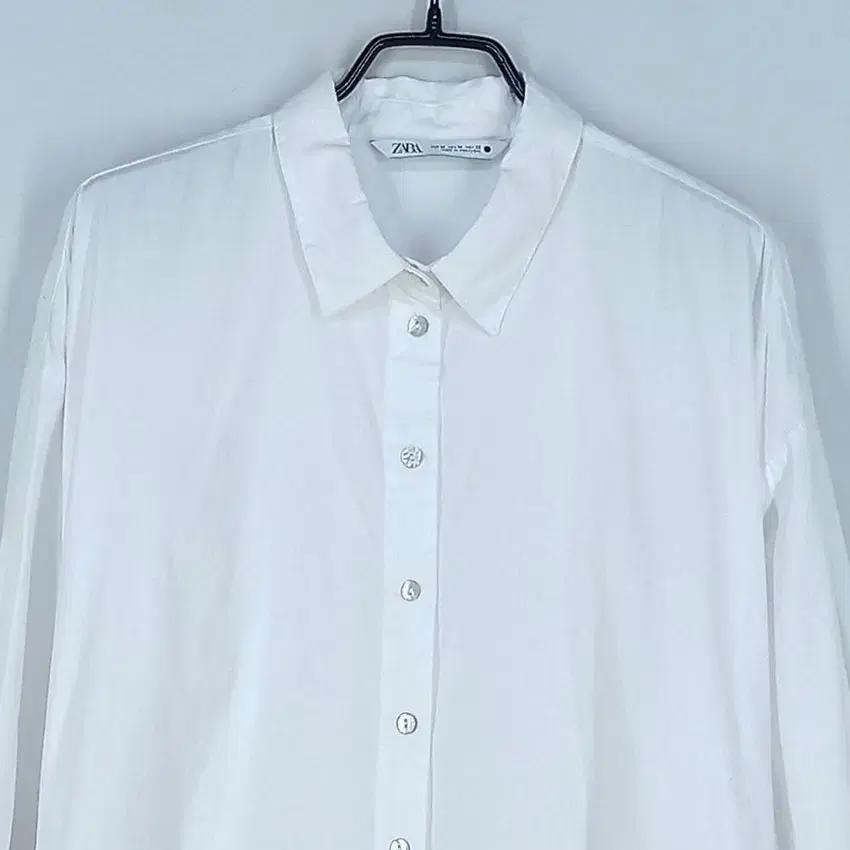 자라 여성 링벨트 셔츠원피스 화이트M (HU32376) 4