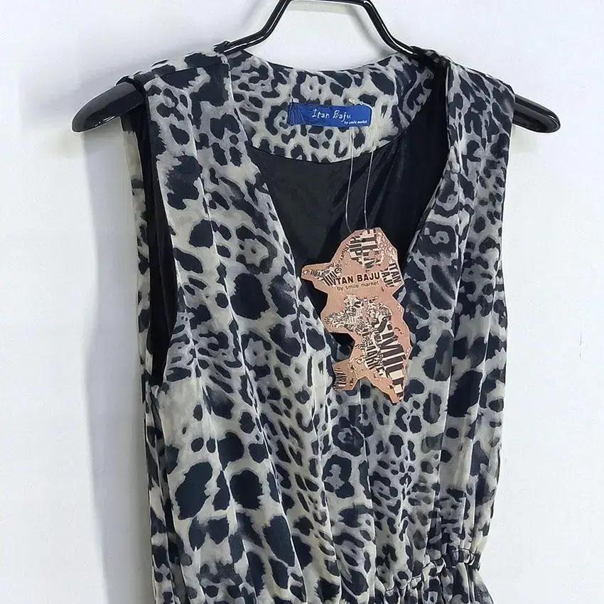 ITAN BAJU 레오파드 허리밴딩 롱원피스 블랙(HU23884) 7