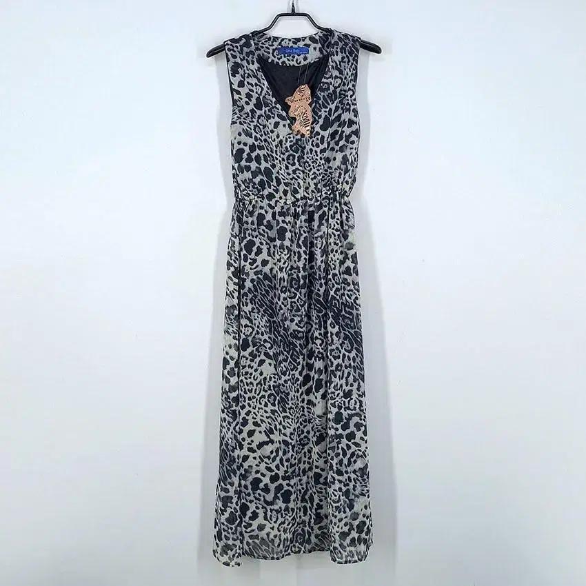 ITAN BAJU 레오파드 허리밴딩 롱원피스 블랙(HU23884) 2