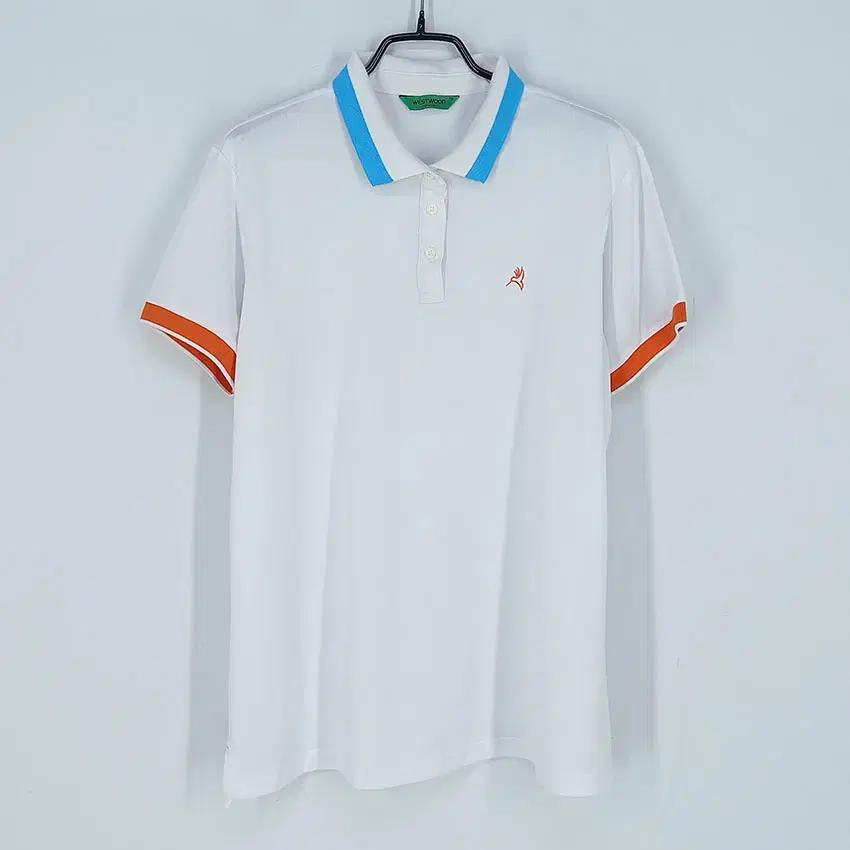 웨스트우드 여 배색 카라반팔티 화이트 (HU32252) 2