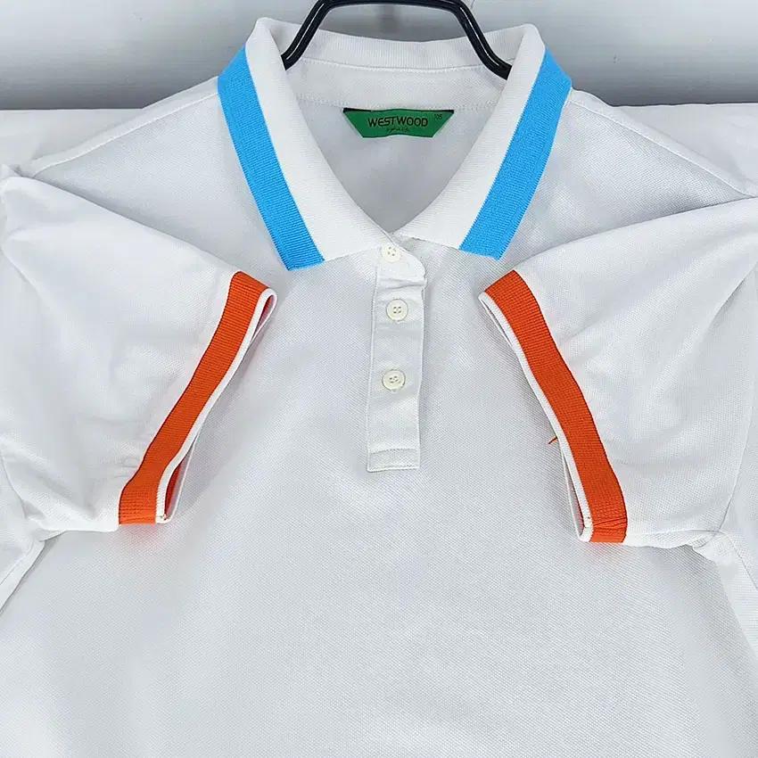 웨스트우드 여 배색 카라반팔티 화이트 (HU32252) 6