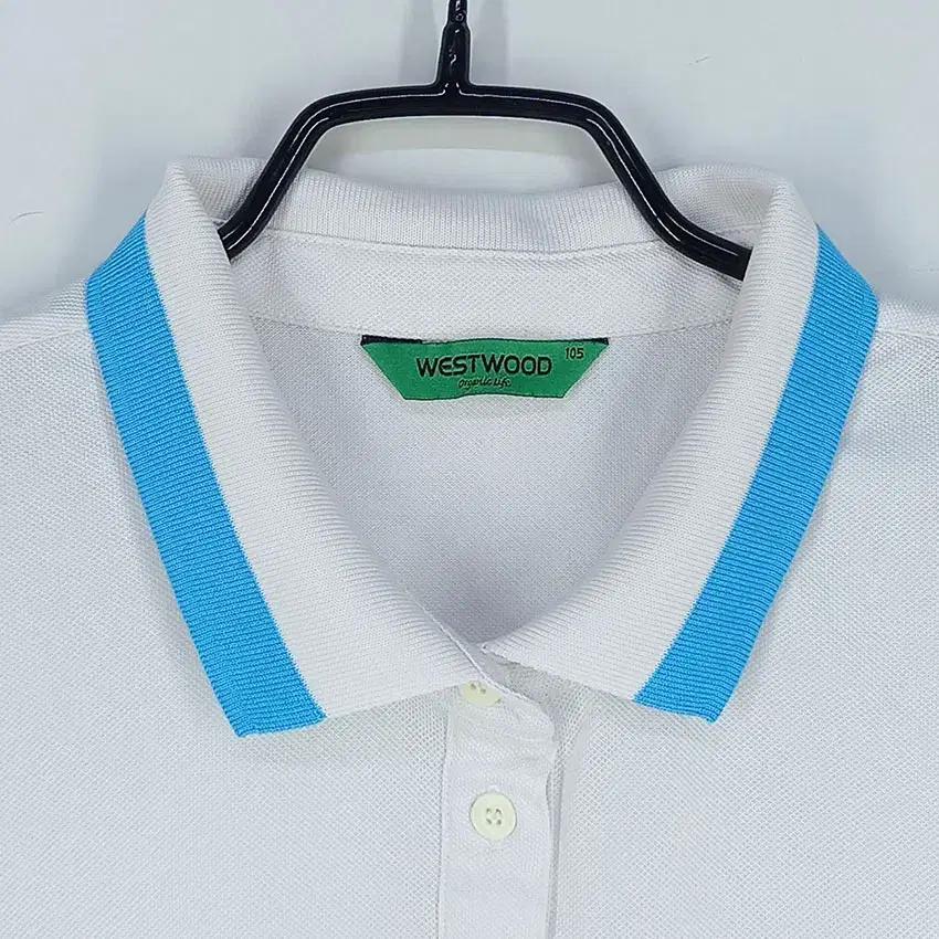웨스트우드 여 배색 카라반팔티 화이트 (HU32252) 7