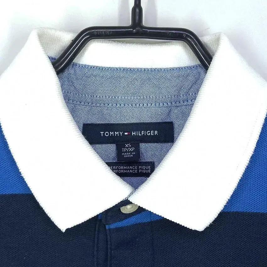타미힐피거 여 네이비배색 카라반팔티 블루XS (HU24895) 7