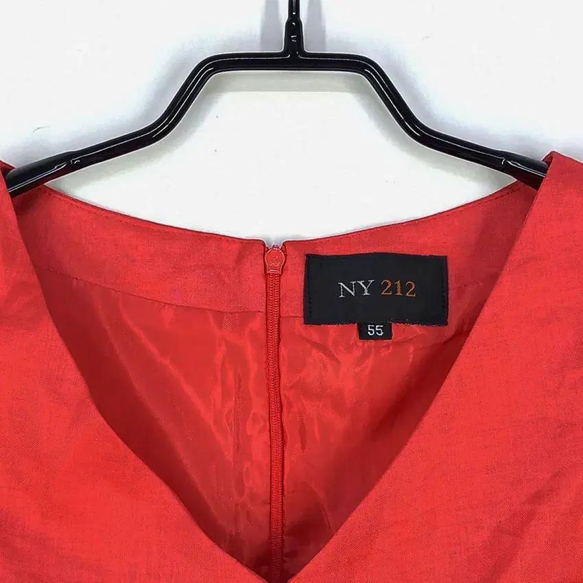 NY212 여 마100% 민소매 롱원피스 레드 (HU32163) 7