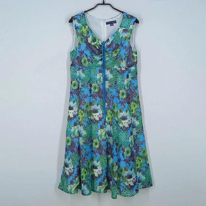 REFORME 폴리 셔링 플라워 민소매원피스 블루 (HU23479) 2
