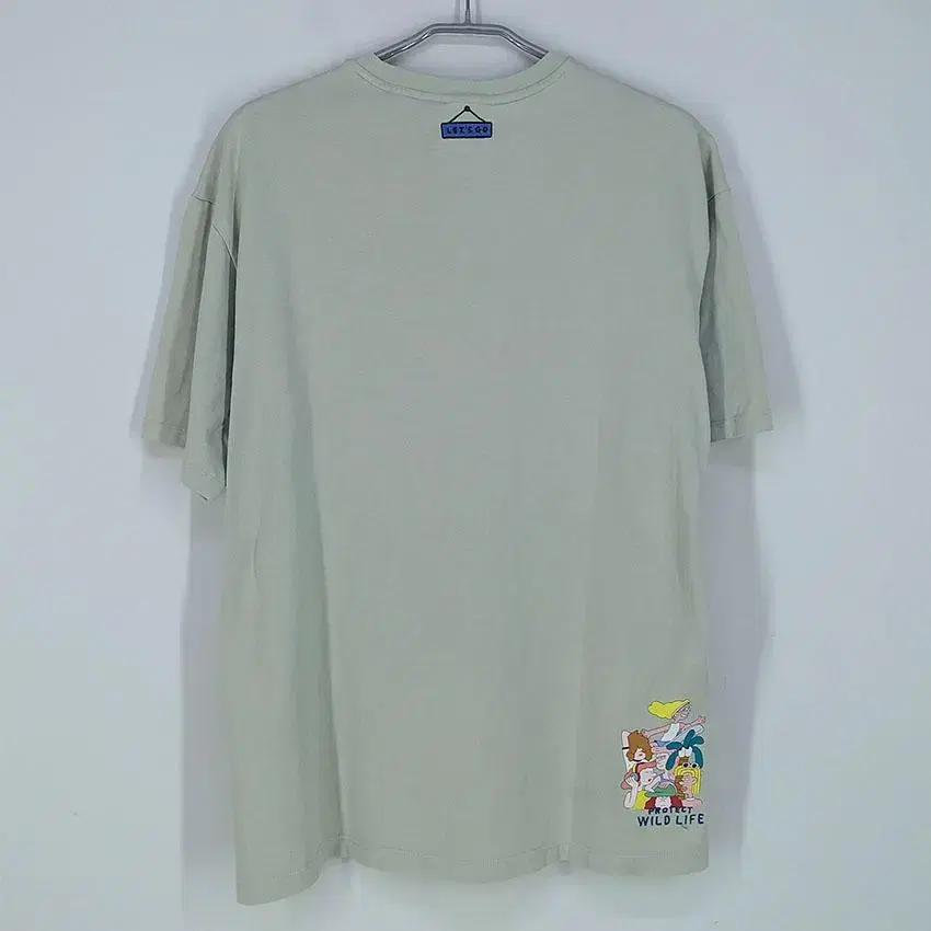 윌드라이프 남 코튼 라운드반팔탑 라이트그린 (HU23578) 3