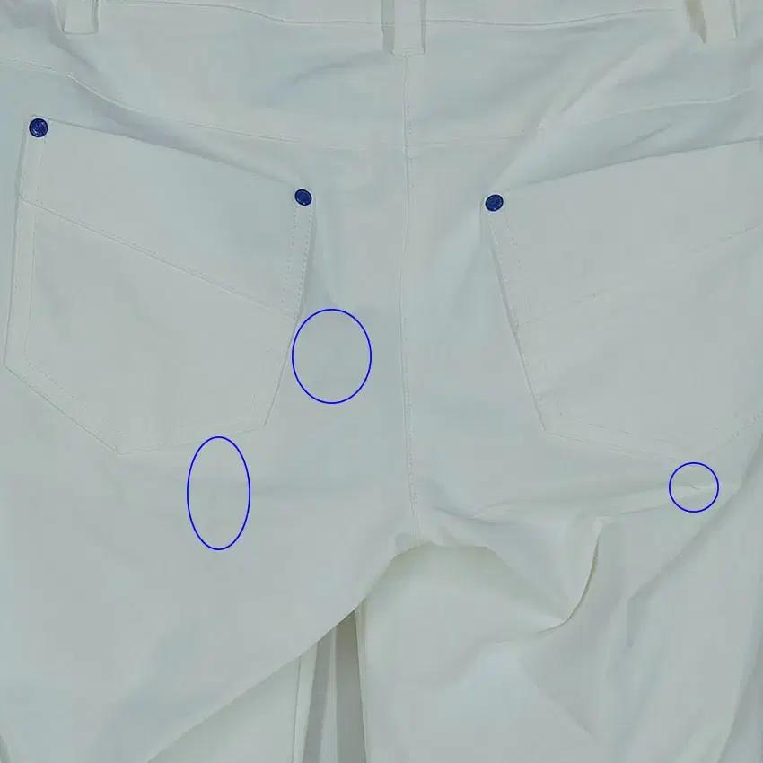 마스터바니에디션 여 슬림핏 스판팬츠 연아이보리63 (HU31870) 9