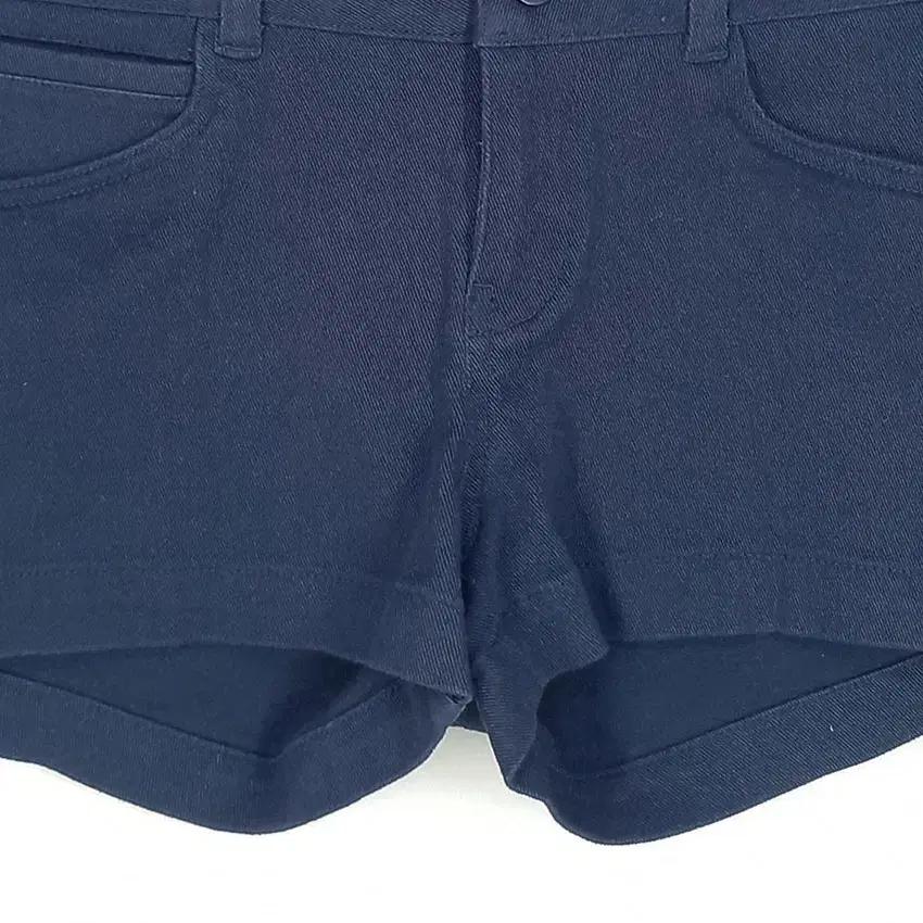 뉴발란스 여성 로고자수 스판 미니팬츠 네이비70 (HU31846) 5