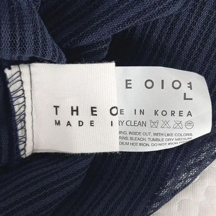 더이연 여 진주버튼 시스루 블라우스 네이비 (HU25050) 7