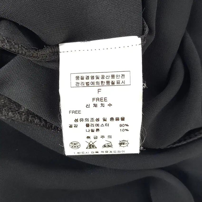 케네스레이디 여 패치 시스루 쉬폰 롱자켓 블랙F (HU31779) 8
