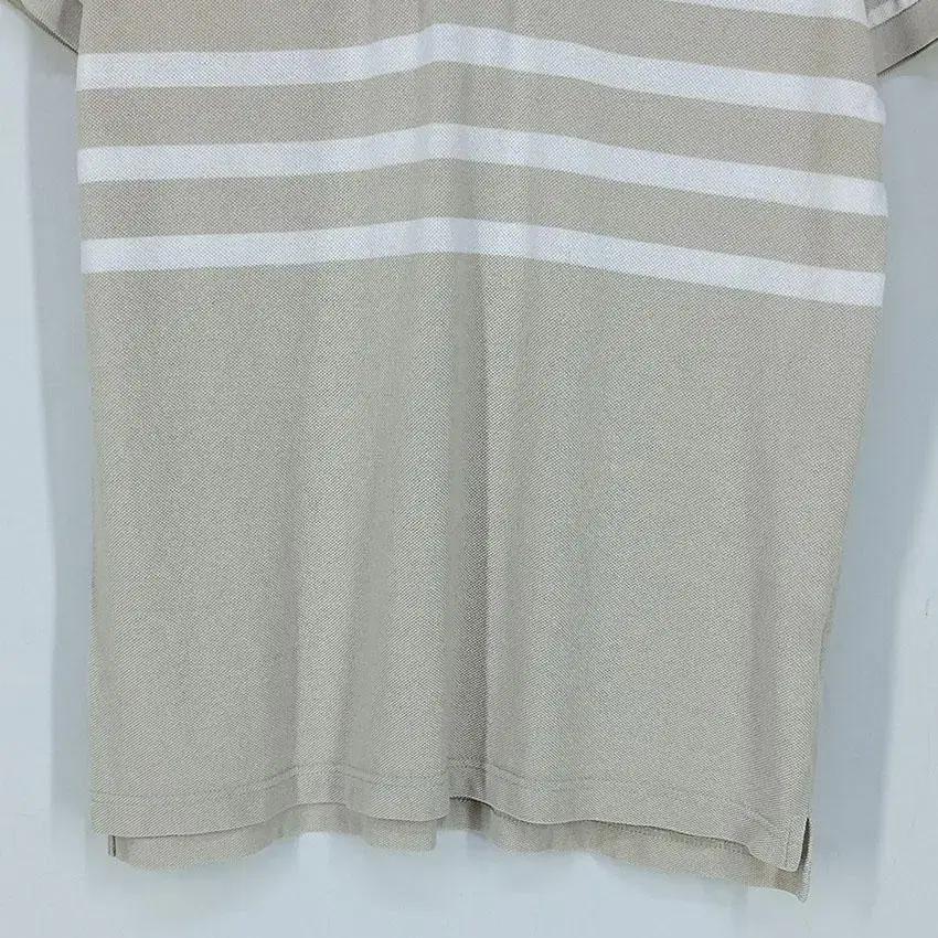 라코스테 남 스트라이프 코튼 카라반팔탑 베이지95 (HU22639) 5