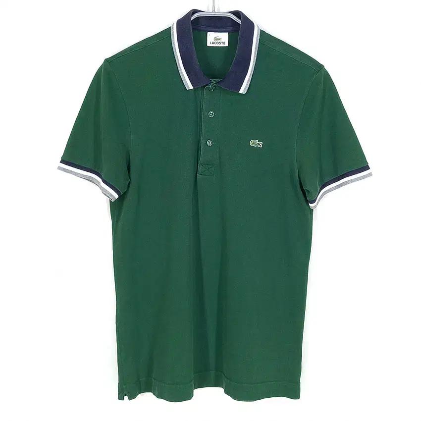 라코스테 여성 배색라인 카라반팔티 그린 (HU31763) 2